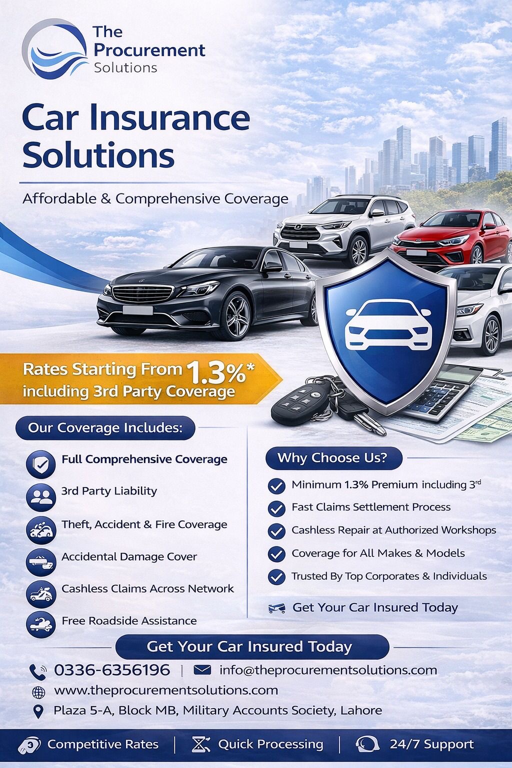 The Procurement Solutions car insurance promotion